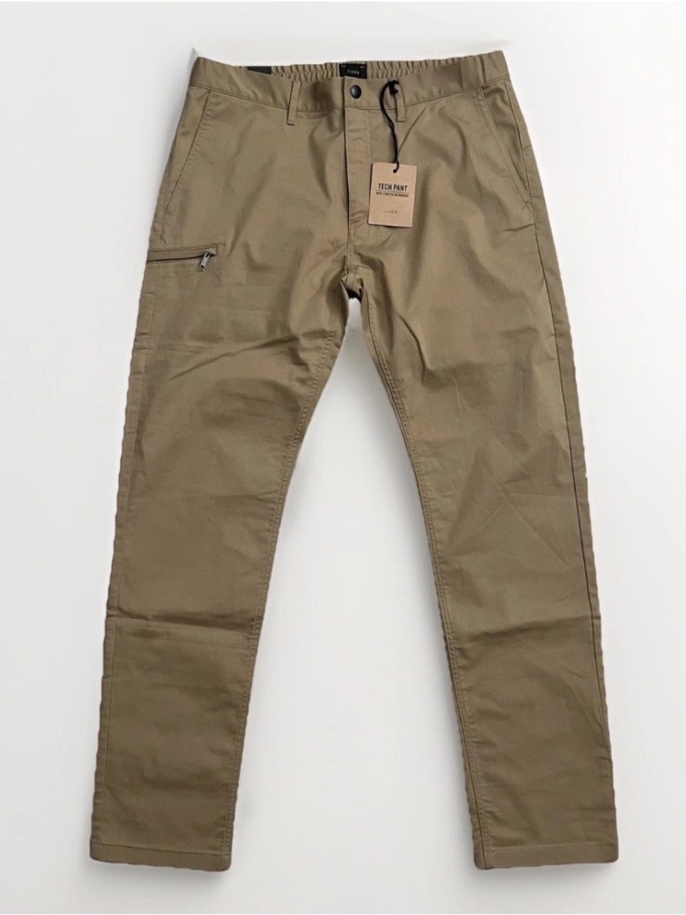 J.CREW 484 Slim-fit Performance Tapered Tech Pants Stretch Water-Resistant 33x32